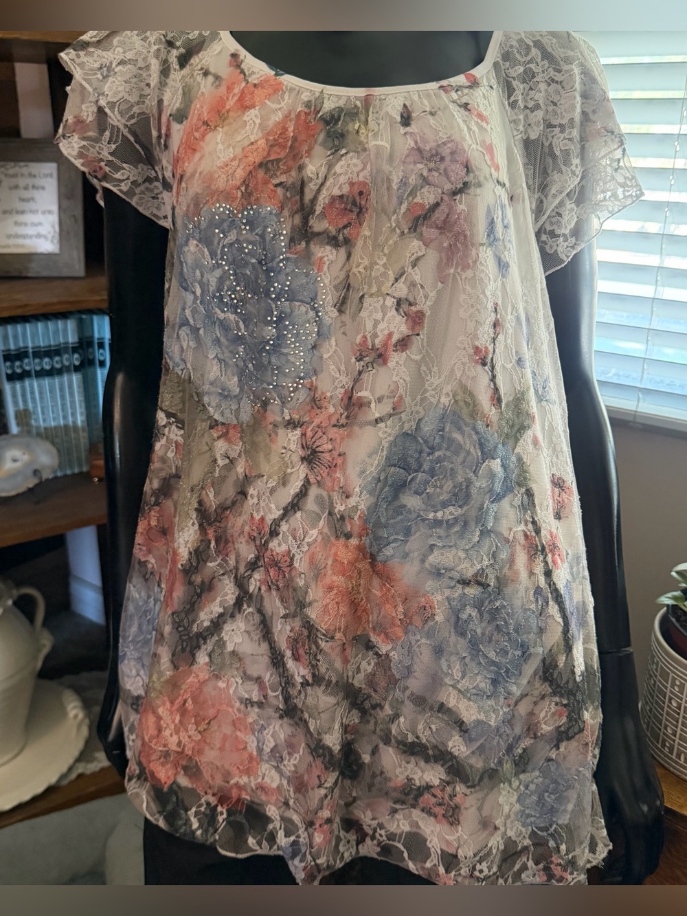 Lacy Blouse. Size 3X